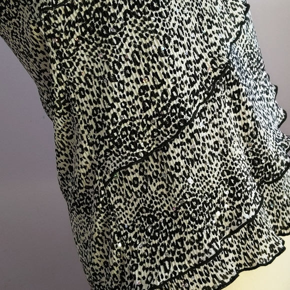 Sequined Sleeveless Sz S - Picture 4 of 5